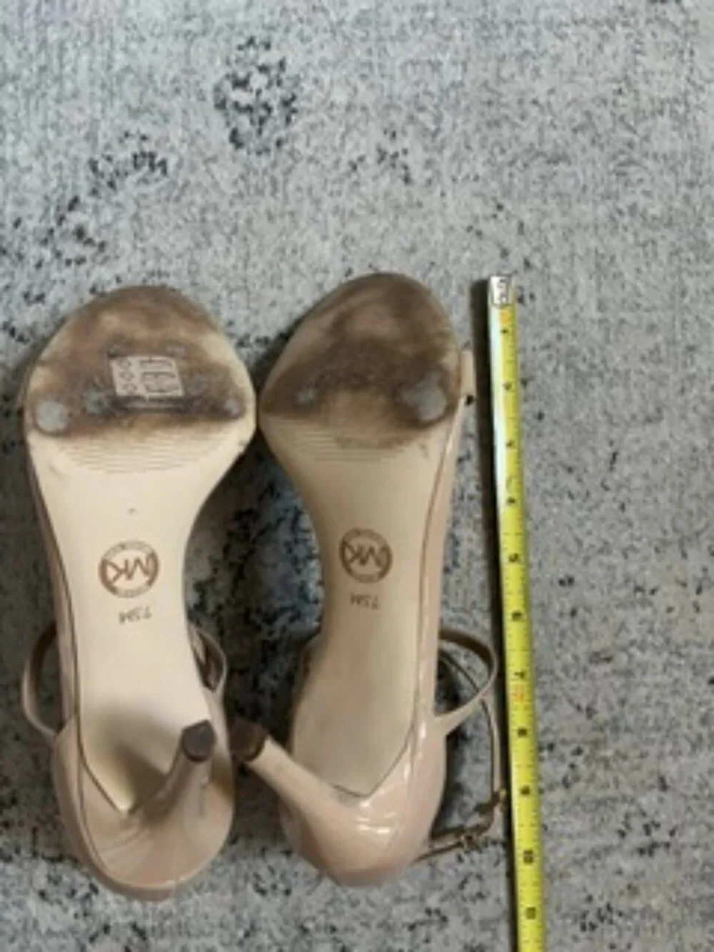 Michael Kors Nude Cross Strap Stiletto Sandals 7.5M
